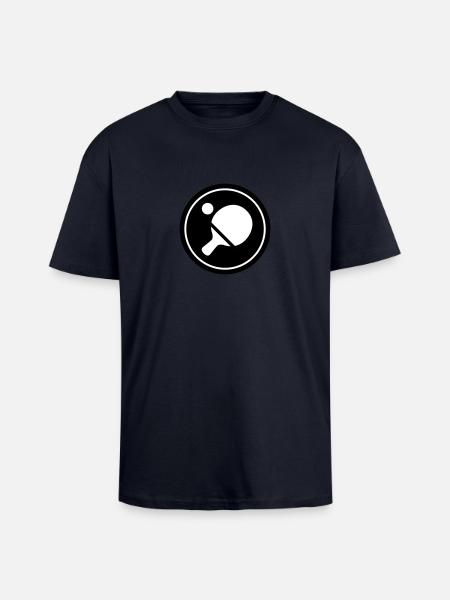 ping pong - Unisex Oversized Heavyweight T-shirt - french navy