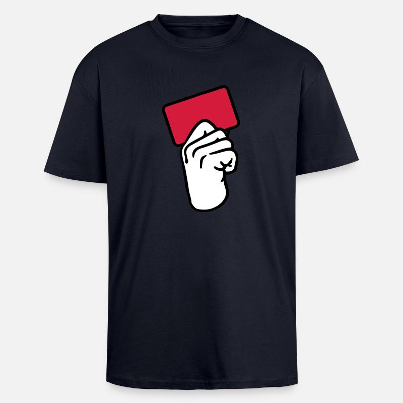Rote Karte - Oversized Heavyweight Unisex T-Shirt - French Navy
