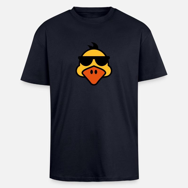 Duck - Unisex Oversized Heavyweight T-shirt - french navy