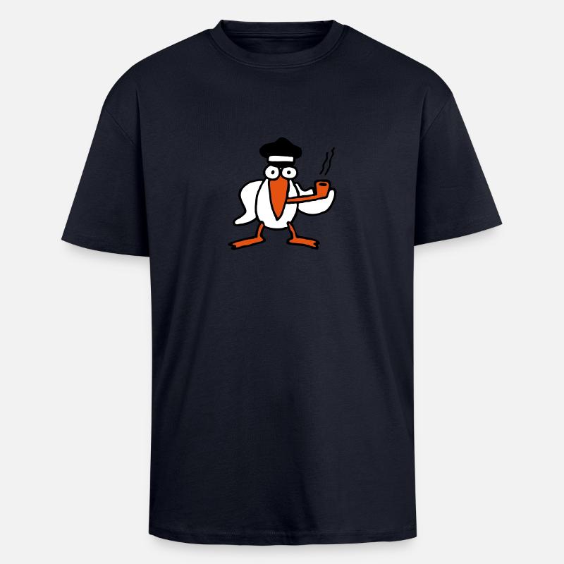 kapitan_mowe - Oversized Heavyweight Unisex T-Shirt - French Navy