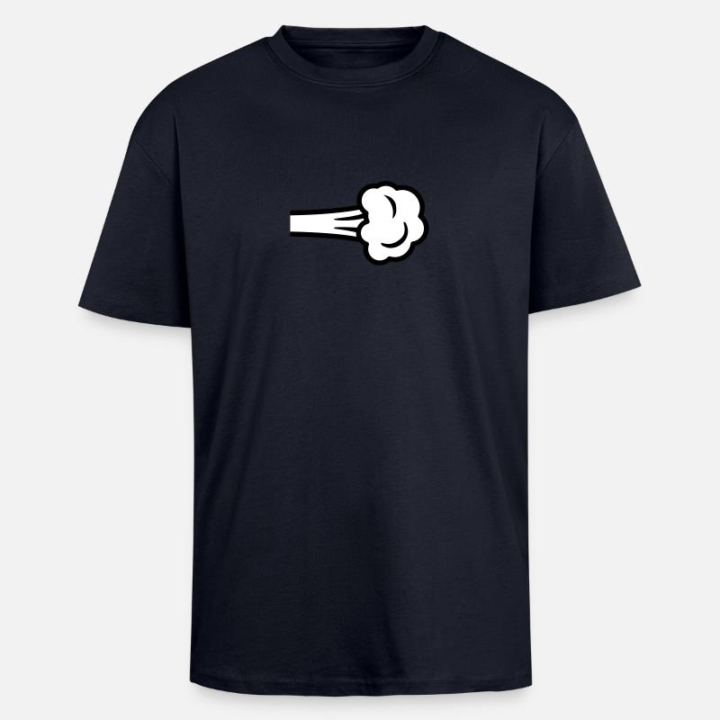 Fart - Oversized Heavyweight Unisex T-Shirt - French Navy