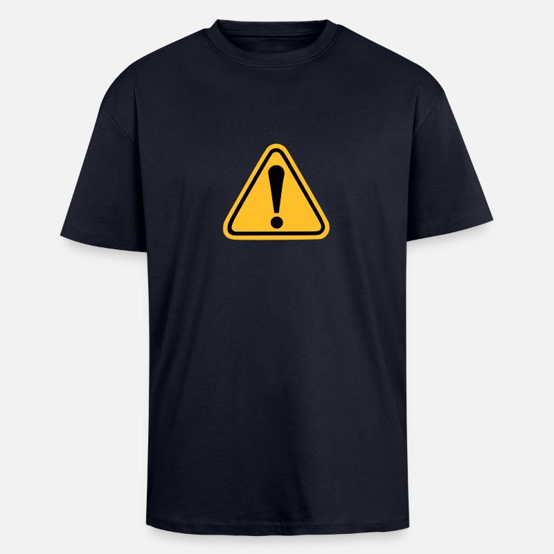 Exclamation point - Unisex Oversized Heavyweight T-shirt - french navy