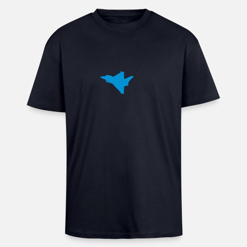 EF2000 Typhoon - Unisex Oversized Heavyweight T-shirt - french navy