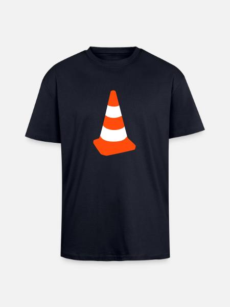 Auto - Warnkegel - Oversized Heavyweight Unisex T-Shirt - French Navy