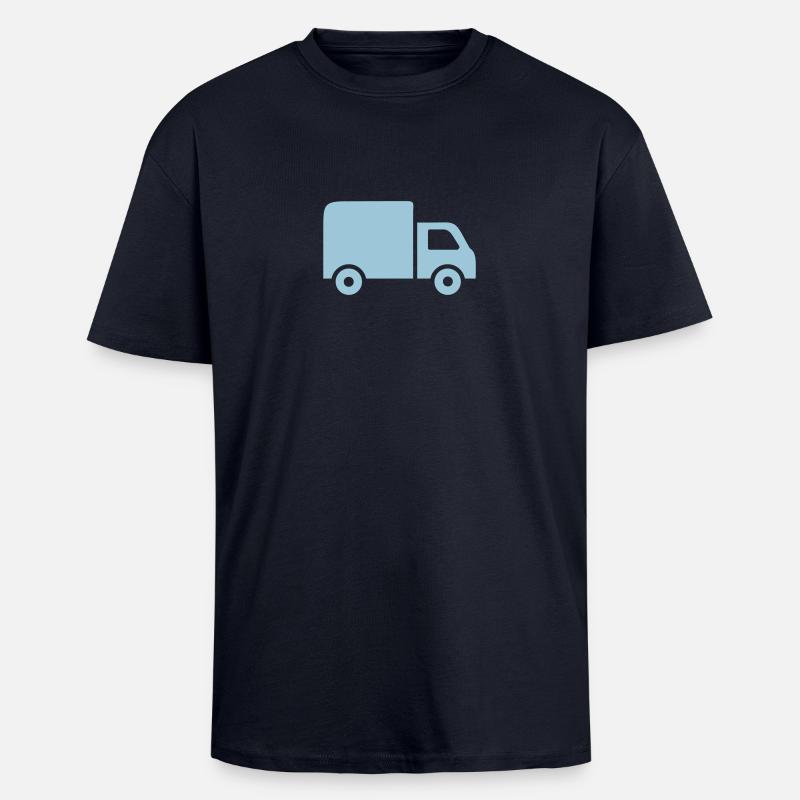 Camion - T-shirt unisexe oversize épais - bleu marine