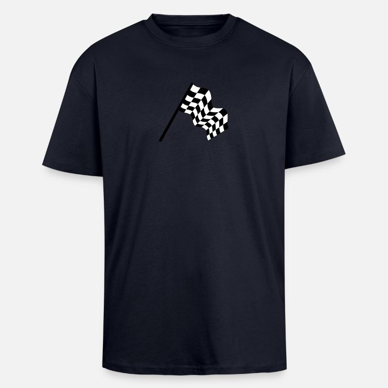 auto racing - Unisex Oversized Heavyweight T-shirt - french navy