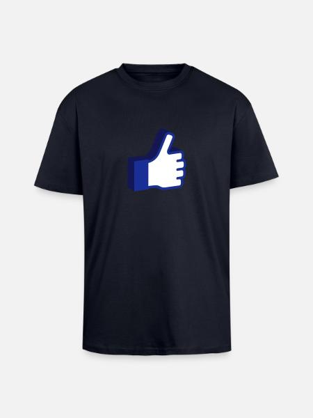 Like 3D - Unisex Oversized Heavyweight T-shirt - french navy