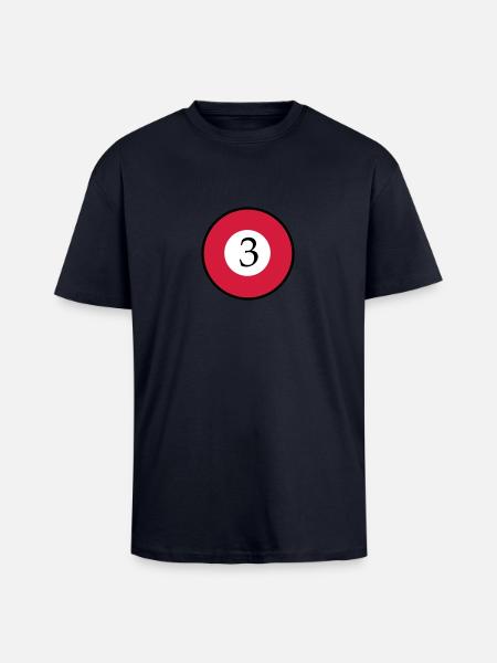 billard - T-shirt unisexe oversize épais - bleu marine