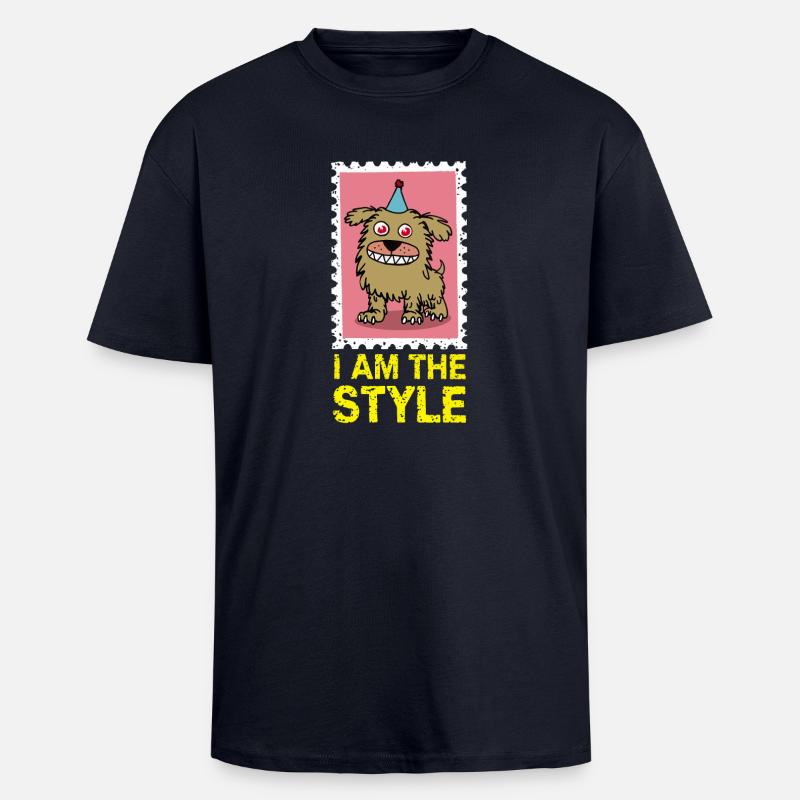 Dogstyle - Oversized Heavyweight Unisex T-Shirt - French Navy