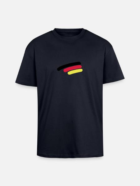 Germany flag - Unisex Oversized Heavyweight T-shirt - french navy