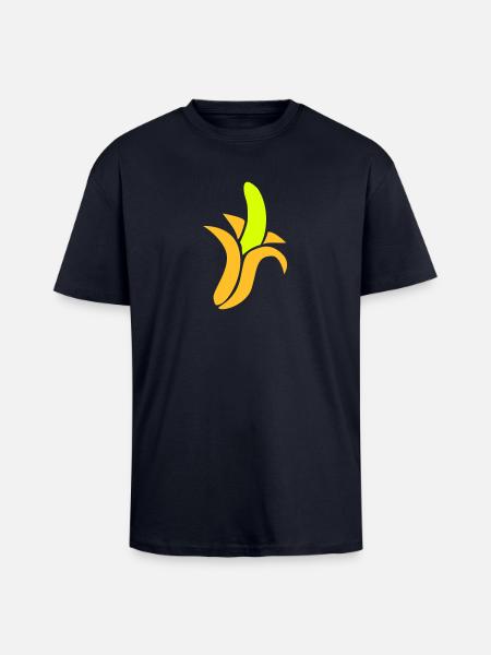Banane - Oversized Heavyweight Unisex T-Shirt - French Navy
