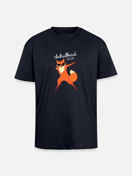 Schulkind 2018 Dabbing Fuchs Dab Sonnenbrille - Unisex Oversized Heavyweight T-shirt - french navy