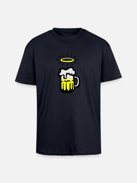 holy_beer - Unisex Oversized Heavyweight T-shirt - french navy