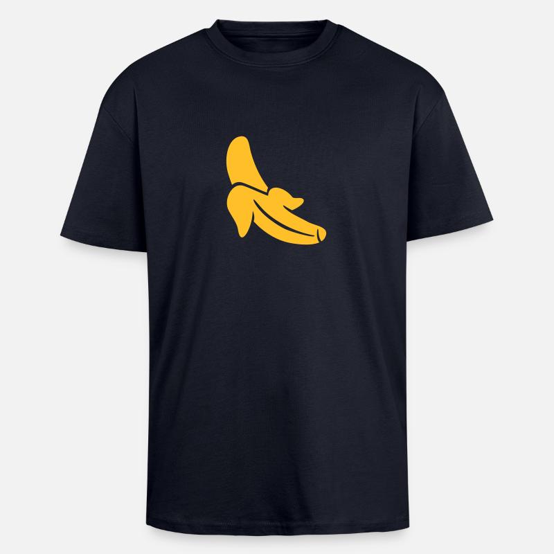 Banane - Oversized Heavyweight Unisex T-Shirt - French Navy