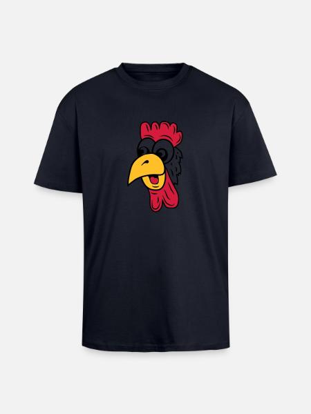 hahn - Unisex Oversized Heavyweight T-shirt - french navy