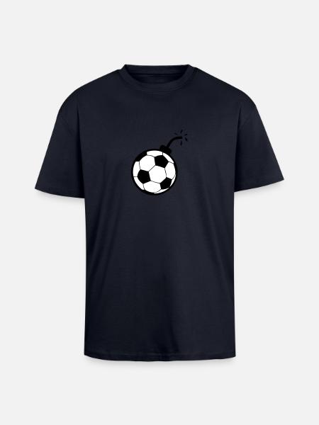 Soccer ball bomb soccer1 - Unisex Oversized Heavyweight T-shirt - french navy