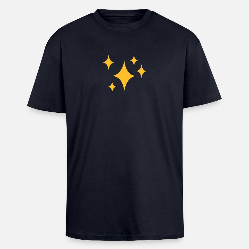 Sterne Funkeln - Oversized Heavyweight Unisex T-Shirt - French Navy