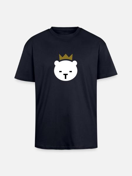 Berliner Bär - Unisex Oversized Heavyweight T-shirt - french navy
