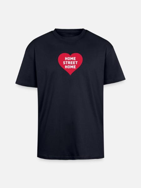 HOME STREET HOME - Unisex Oversized Heavyweight T-shirt - french navy