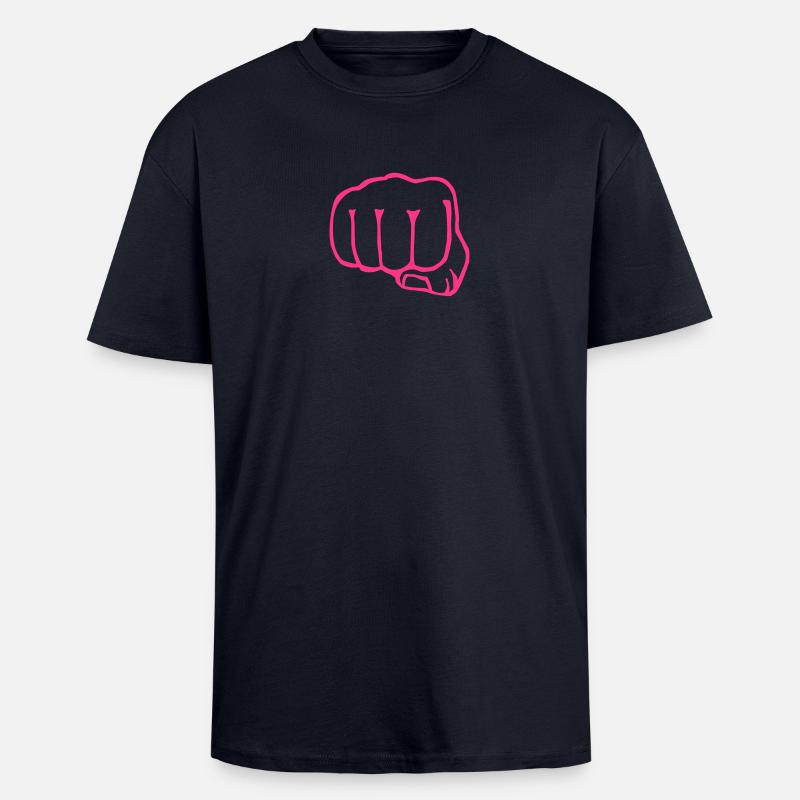 Bruder Faust - Box - Oversized Heavyweight Unisex T-Shirt - French Navy
