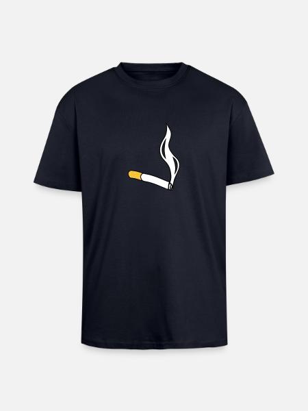 cigarette - Unisex Oversized Heavyweight T-shirt - french navy