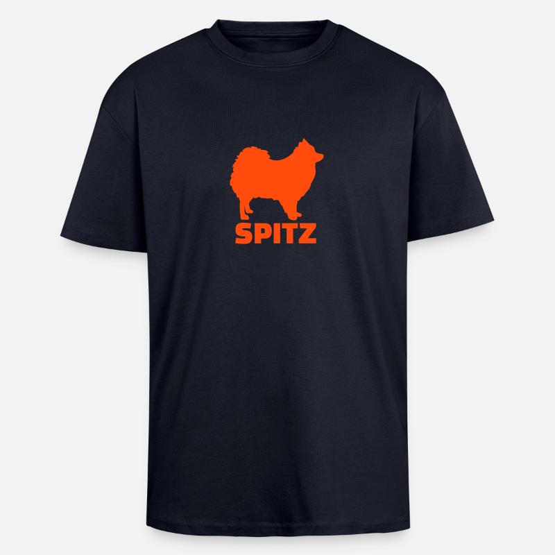 Spitz - Oversized Heavyweight Unisex T-Shirt - French Navy