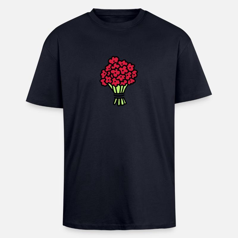Blumenstrauß 3 - Oversized Heavyweight Unisex T-Shirt - French Navy