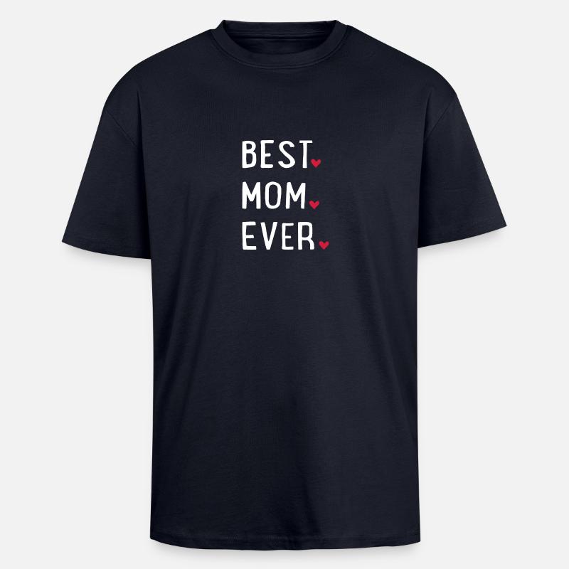 Beste Mama - Oversized Heavyweight Unisex T-Shirt - French Navy