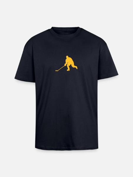 Eishockey - Oversized Heavyweight Unisex T-Shirt - French Navy
