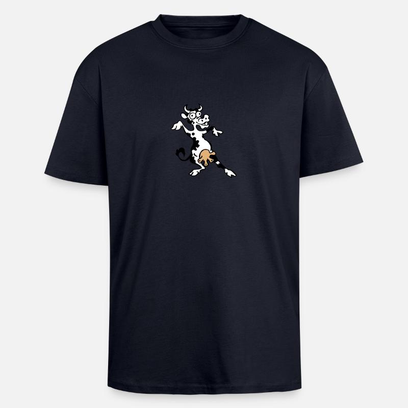 Bekloppte Kuh - Oversized Heavyweight Unisex T-Shirt - French Navy