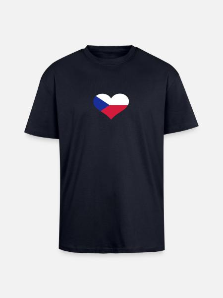 Tschechien - Oversized Heavyweight Unisex T-Shirt - French Navy