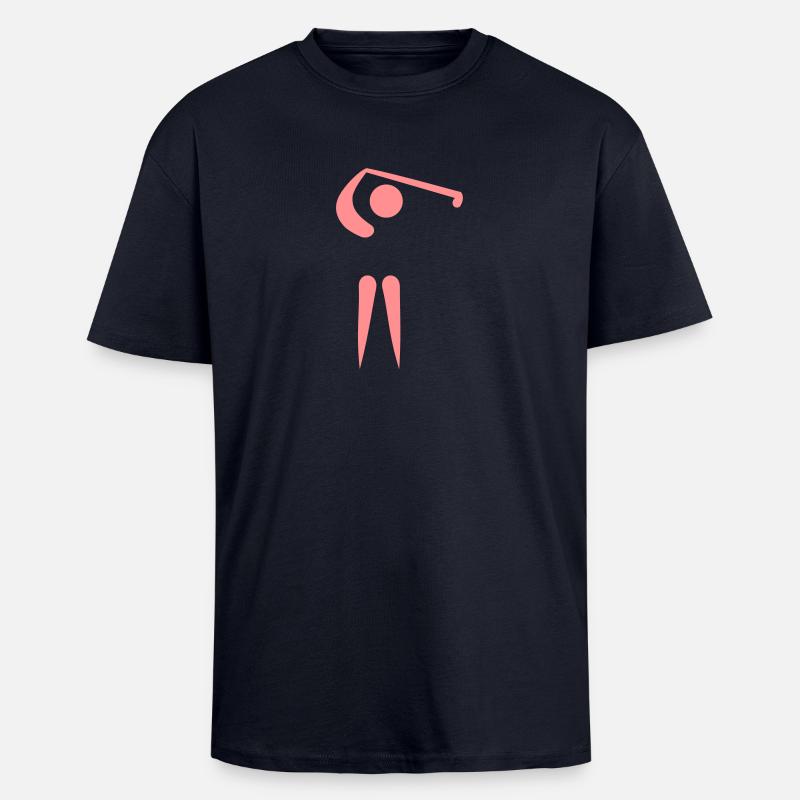 Golf - Oversized Heavyweight Unisex T-Shirt - French Navy