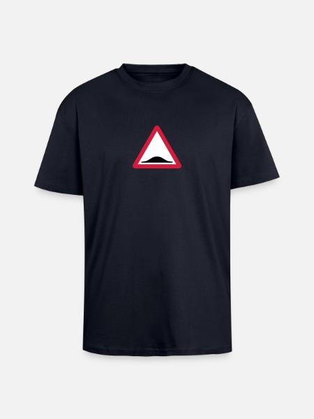 Triangle panel back donkey 209 - Unisex Oversized Heavyweight T-shirt - french navy