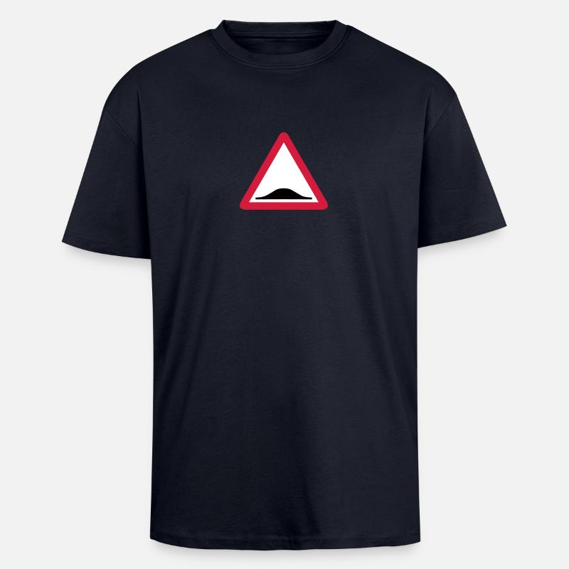 Triangle panel back donkey 209 - Unisex Oversized Heavyweight T-shirt - french navy