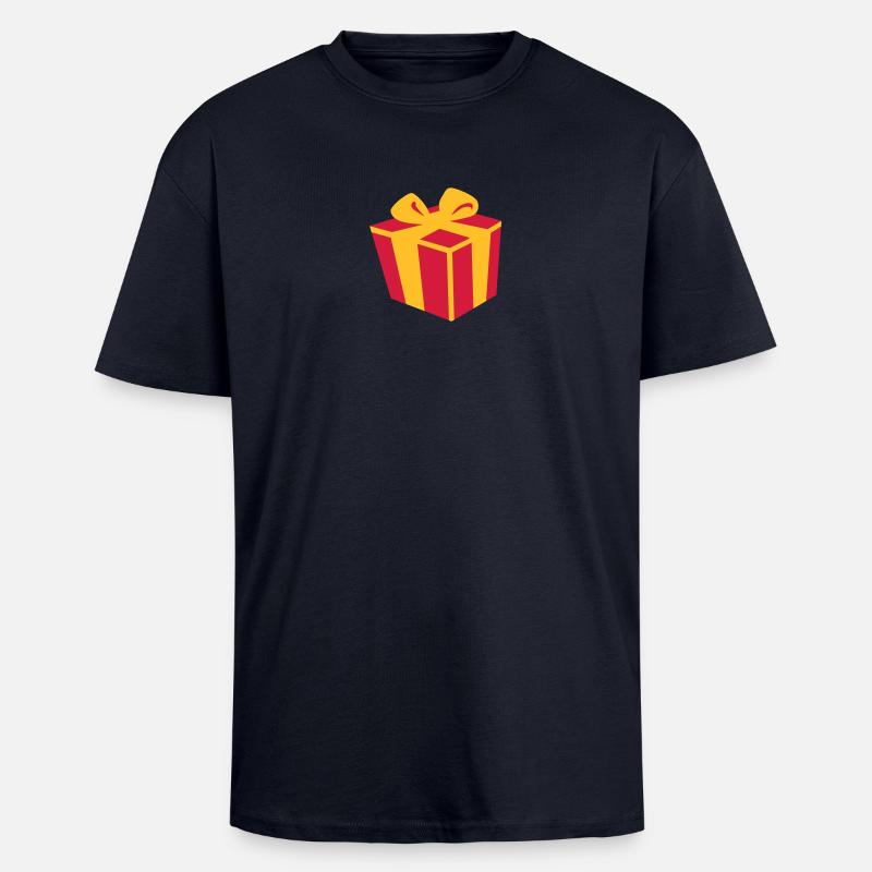 Geschenk - Oversized Heavyweight Unisex T-Shirt - French Navy