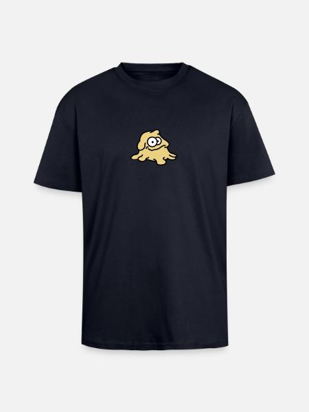 Dough Monster - Unisex Oversized Heavyweight T-shirt - french navy
