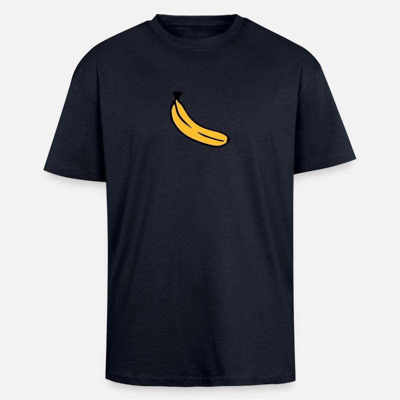 Banane - Oversized Heavyweight Unisex T-Shirt - French Navy