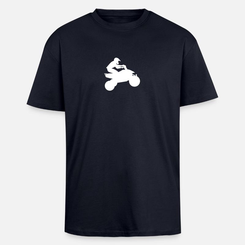 quad11 - Oversized Heavyweight Unisex T-Shirt - French Navy