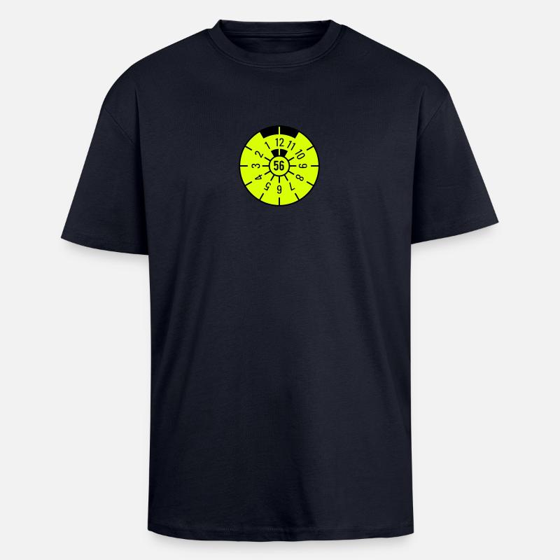 TÜV 1956 - Oversized Heavyweight Unisex T-Shirt - French Navy