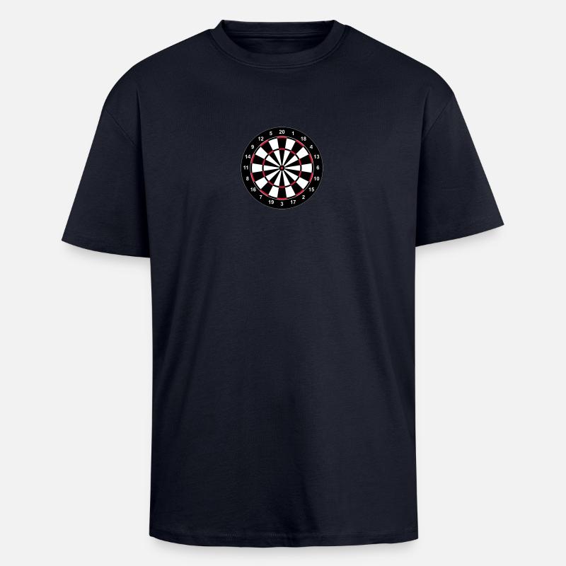 Dartboard - Oversized Heavyweight Unisex T-Shirt - French Navy