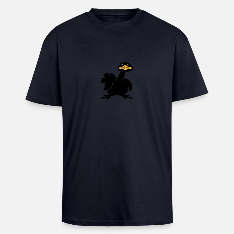 Truthahn / Turkey (3c) - Unisex Oversized Heavyweight T-shirt - french navy