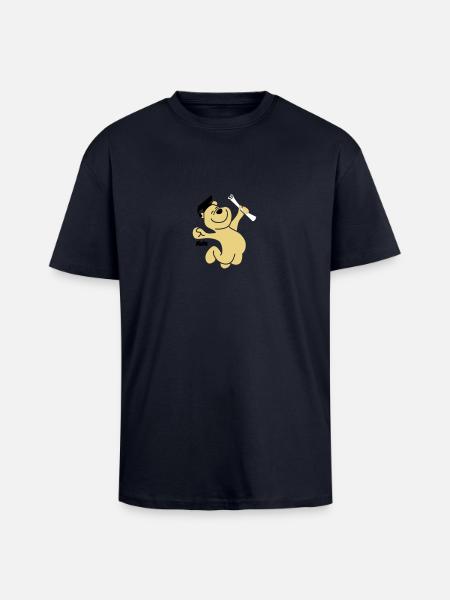 Diplombär (3f) - Oversized Heavyweight Unisex T-Shirt - French Navy
