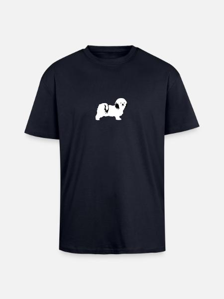 Havanese - Unisex Oversized Heavyweight T-shirt - french navy