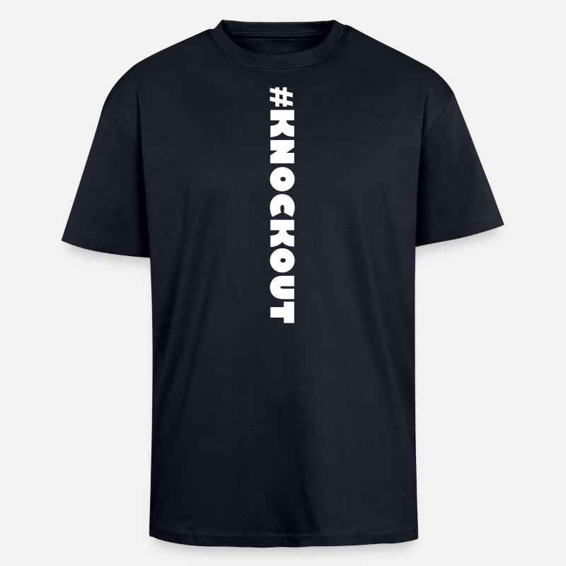 #KNOCKOUT - Oversized Heavyweight Unisex T-Shirt - French Navy