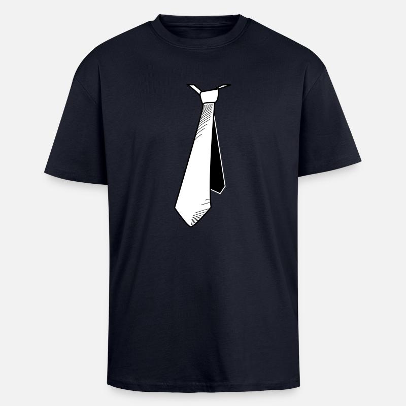 Krawatte Schatten Bewegung - Oversized Heavyweight Unisex T-Shirt - French Navy