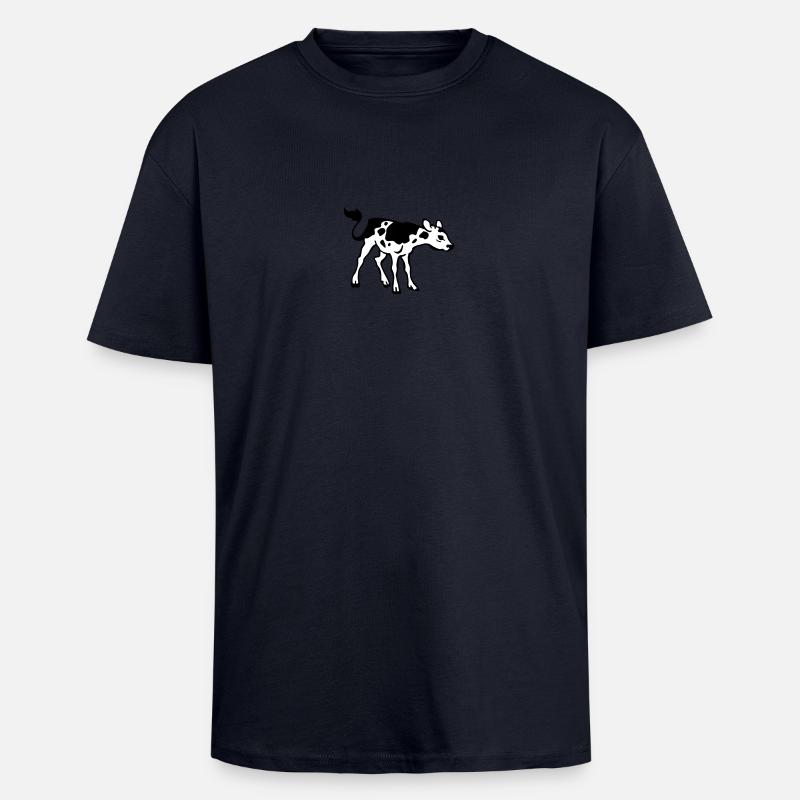 Kalb - Oversized Heavyweight Unisex T-Shirt - French Navy
