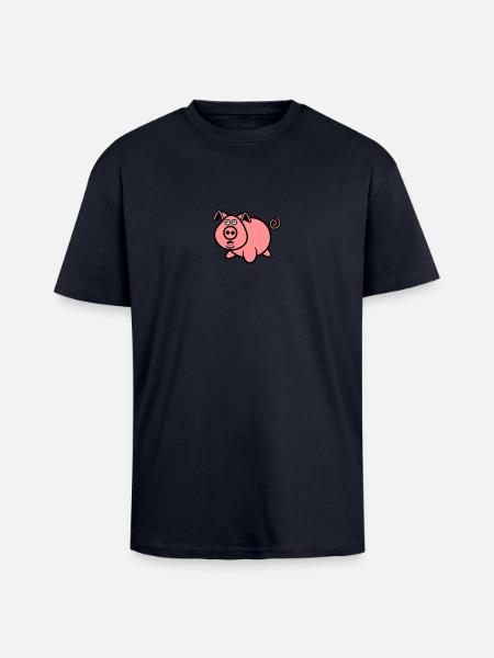 Sweet pork - Unisex Oversized Heavyweight T-shirt - french navy