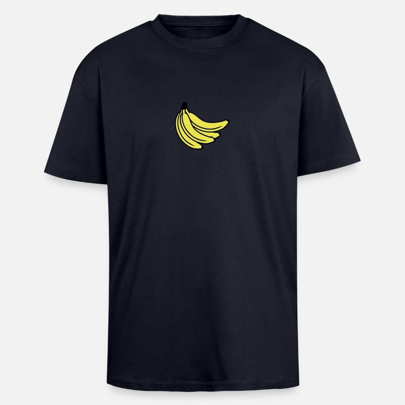 Bananas Bunch - T-shirt unisexe oversize épais - bleu marine