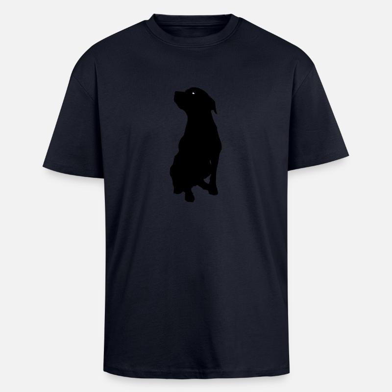 Hund - Oversized Heavyweight Unisex T-Shirt - French Navy