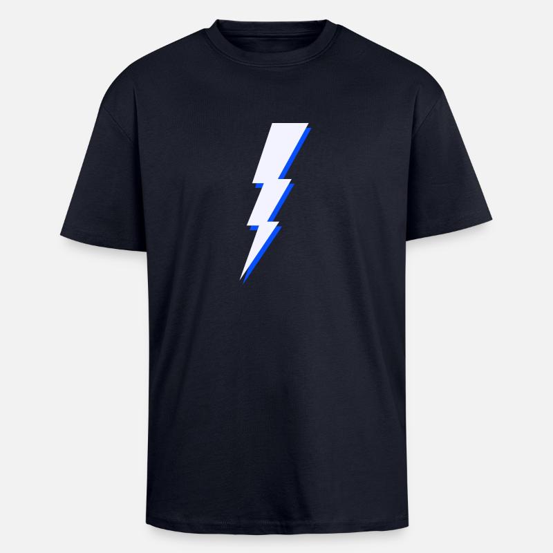 Blitz 4 blau - Unisex Oversized Heavyweight T-shirt - french navy